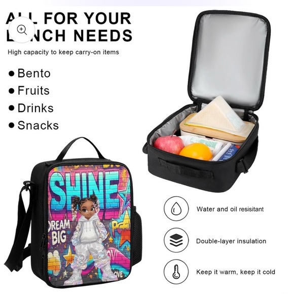 Colorful Shine Backpack Set with Lunch Bag and Pencil Case - Picture 5 of 5